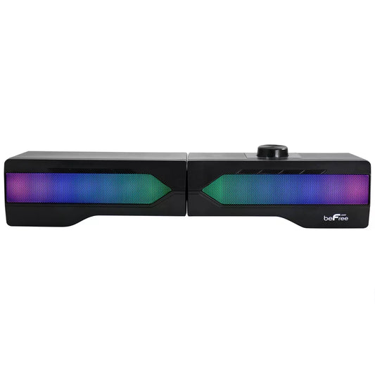 Sound Gaming Dual Soundbar Computer Pc Speakers with RGB LED Lights