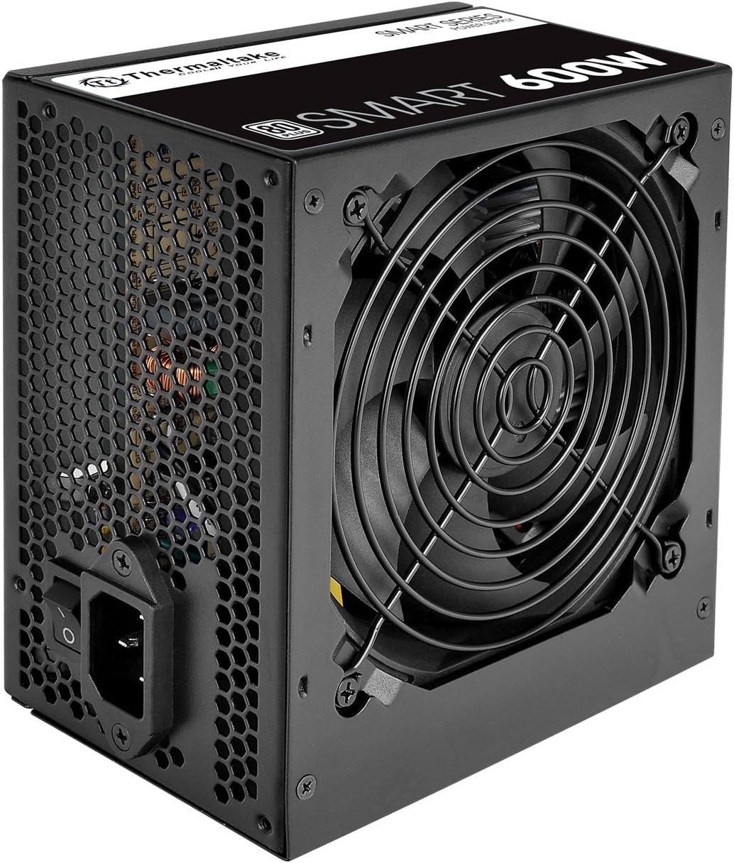 Thermaltake SMART 600W ATX 12V V2.3/EPS 12V 80 plus Certified Active PFC Power Supply PS-SPD-0600NPCWUS-W