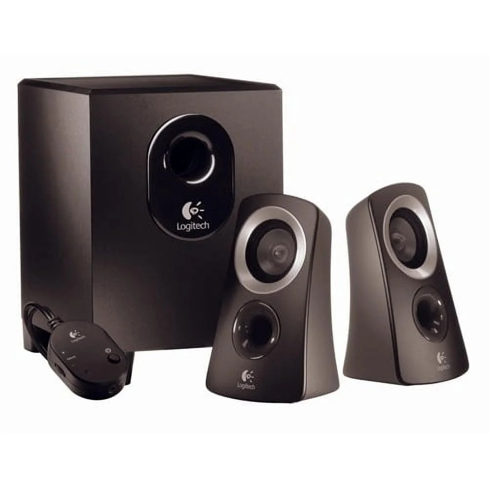 Logitech Z313 2.1 Multimedia Speaker System with Subwoofer Audio 50 Watts Power Strong Bass 3.5Mm Audio Inputs