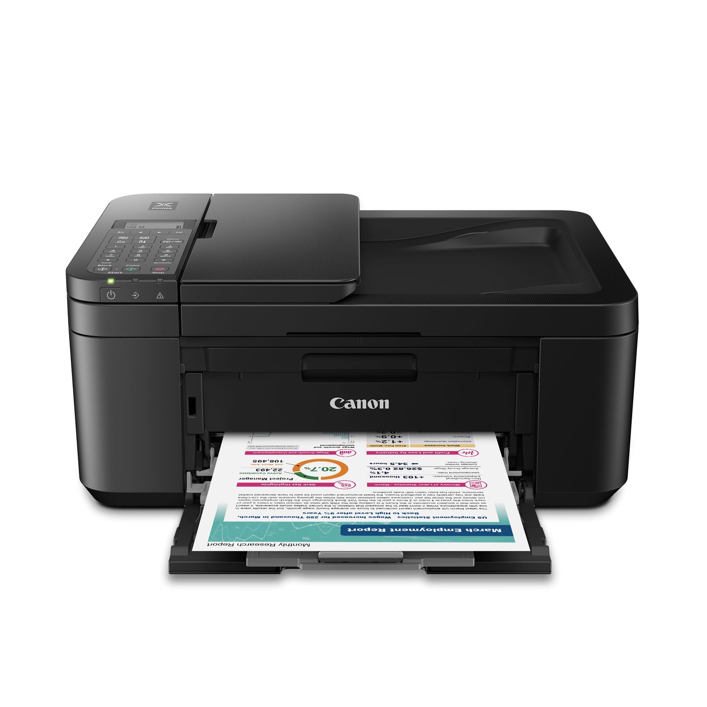 Canon PIXMA TR4722 All-In-One Wireless Inkjet Printer ADF Mobile Print and Fax Ink Included