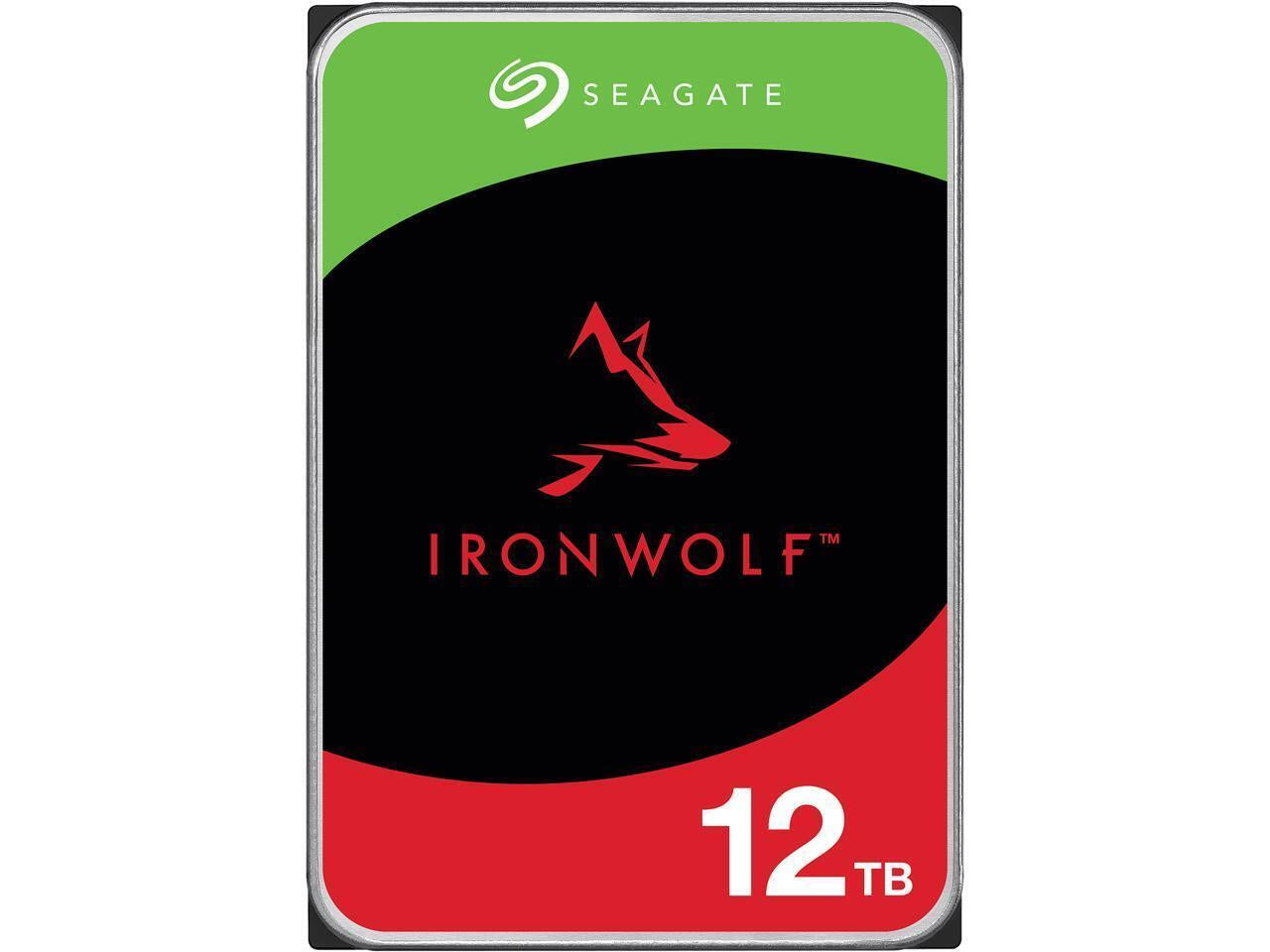 Seagate 12TB Ironwolf 3.5" SATA 7200Rpm Internal Hard Drive HDD ST12000VN0008