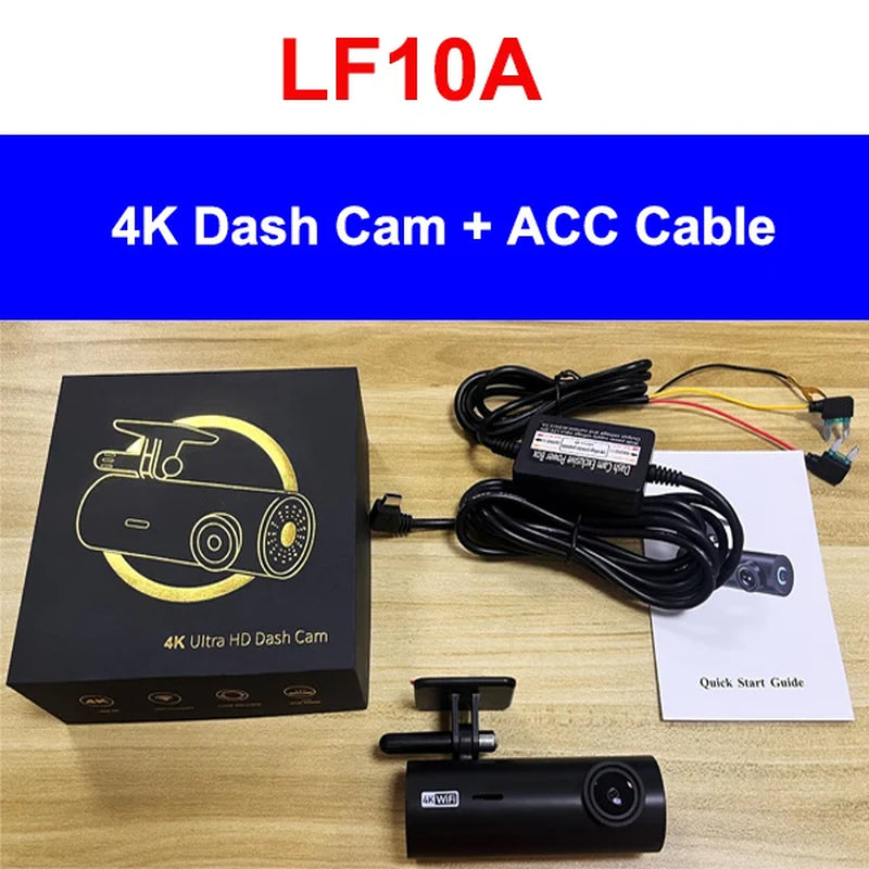4K Dash Cam Front Car Action Camera Wifi DVR Video Playback Recorder Dashcam