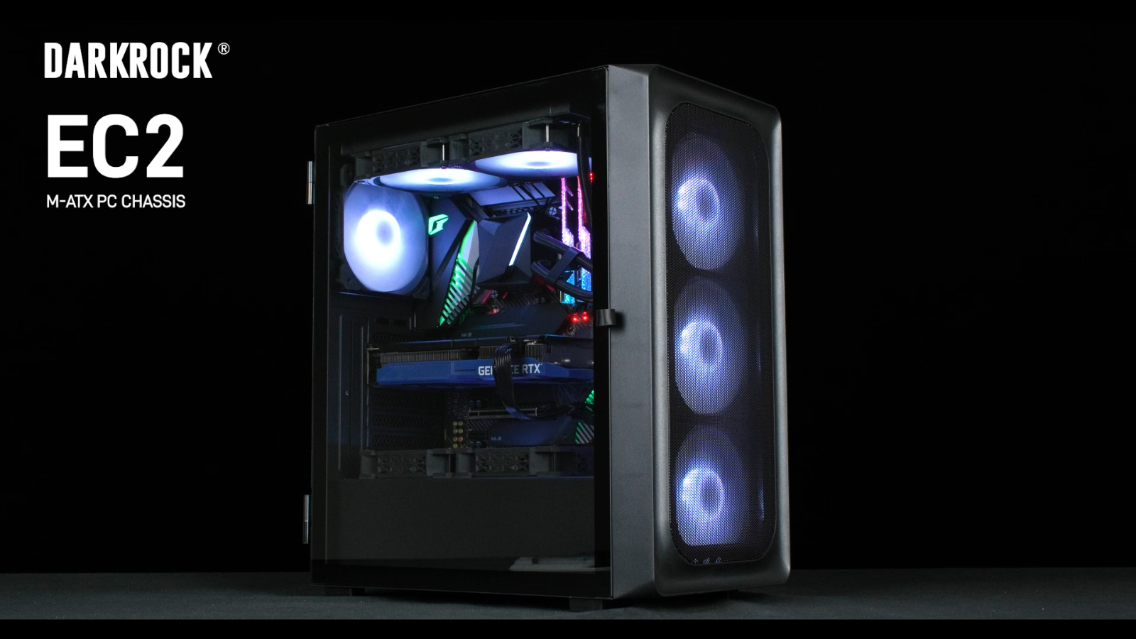 DARKROCK EC2 Black Micro-Atx Mid Tower PC Case Supports 40 Graphics Cards