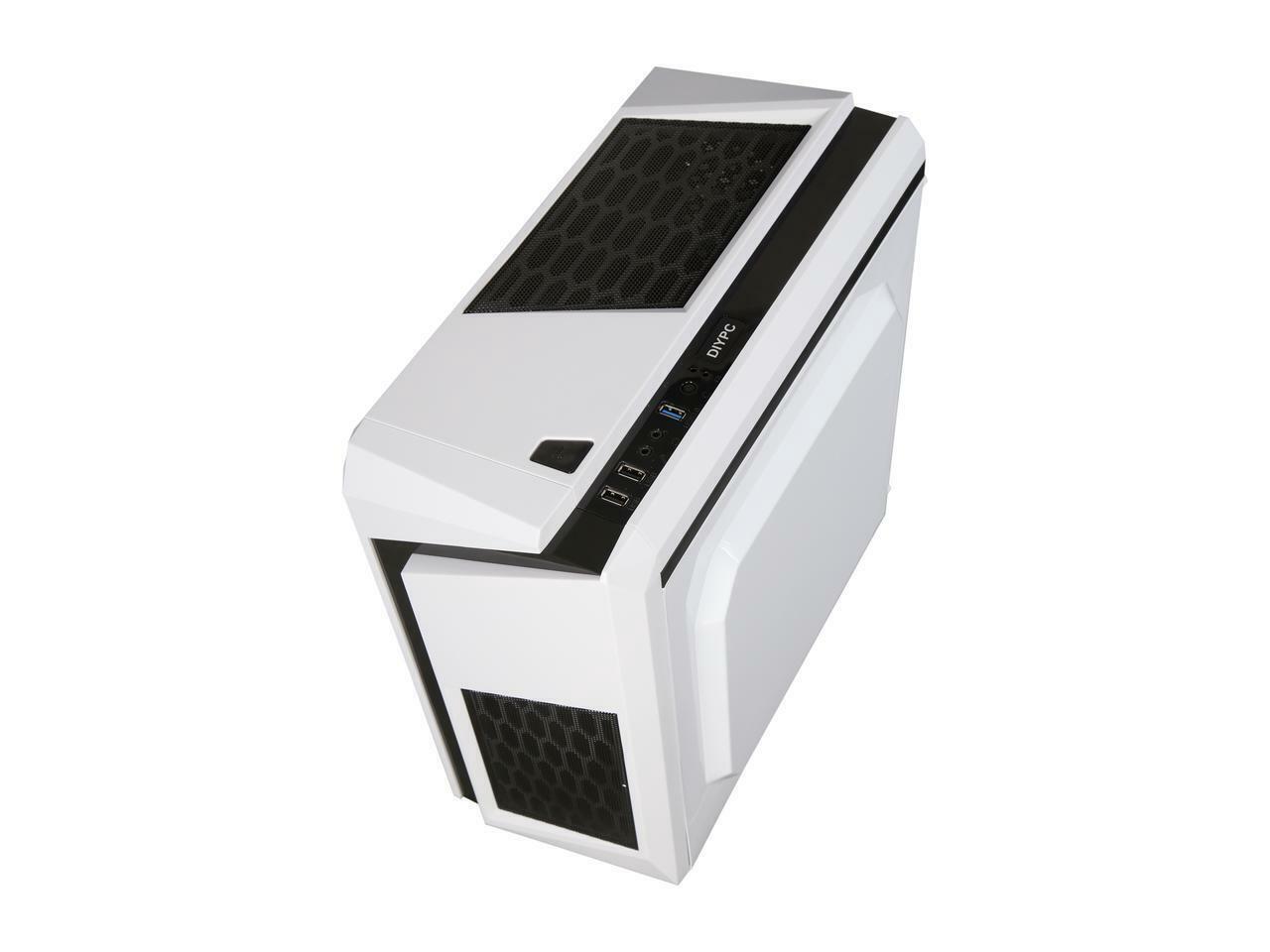 DIYPC DIY-F2-W White SPCC Micro ATX Mini Tower Computer Case