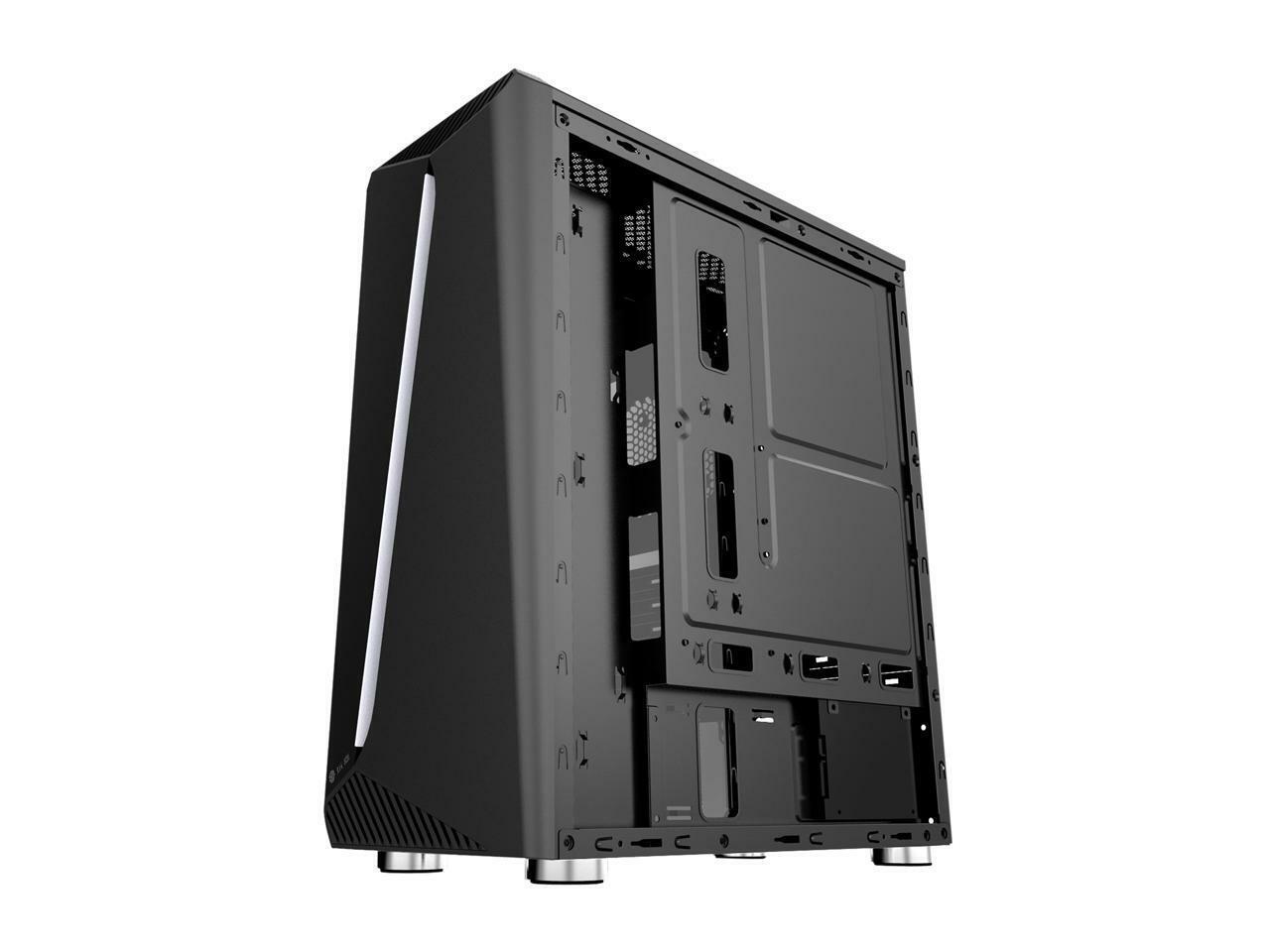 Bgears B-Vigor RGB Black Steel / Plastic / Tempered Glass ATX Mid Tower Computer