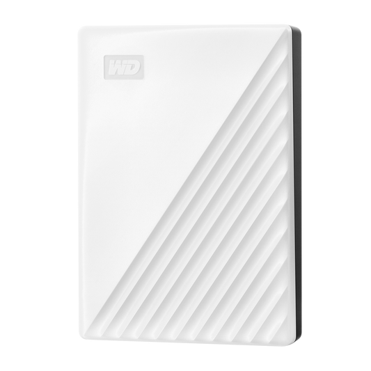 WD 4TB My Passport, Portable External Hard Drive, White - WDBPKJ0040BWT-